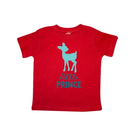 

Inktastic Little Prince Baby Deer Fawn - Blue Gift Toddler Boy Girl T-Shirt