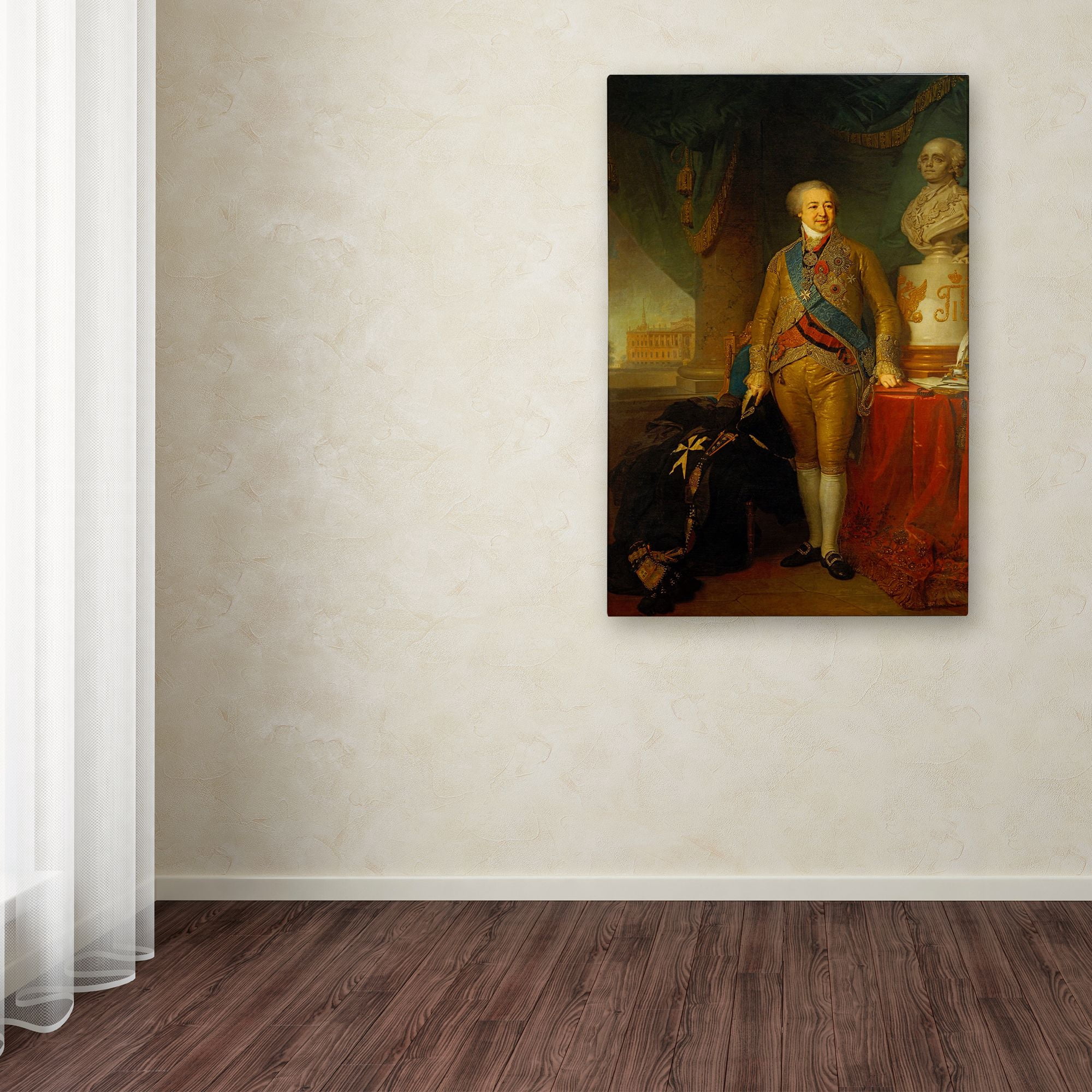 Trademark Fine Art 'Portrait Of Prince Ab Kurakin' Canvas Art by Vladimir Borovikovsky