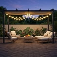 thumbnail image 2 of Asofer 10' x 12' Aluminum Pergola with Retractable Canopy, Modern Rust-Free Patio Gazebo, Heavy-Duty Shade Shelter with UV Protection for Backyard, Deck & Pool,Gray, 2 of 10