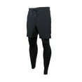 thumbnail image 3 of Men's Running Pants Compression Sport Tights 2 In 1 Quick Dry Fitness Gym L6Z8, 3 of 5