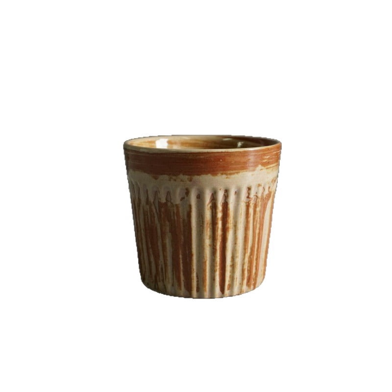TL New Single Cup Ceramic Cup Japanese Tea Cup Handmade Coarse Pottery Water Cup Mug Espresso Cup Master Cup