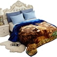thumbnail image 1 of SUTENGDA Lit en Molleton Peluche NC Doux Réversible Chaud Grand 77”x87” Bourgogne Floral, 1 of 6