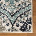 thumbnail image 4 of BNM Vintage Floral Damask Indoor Area Rug, 4' x 6', Deep Royal, 4 of 6