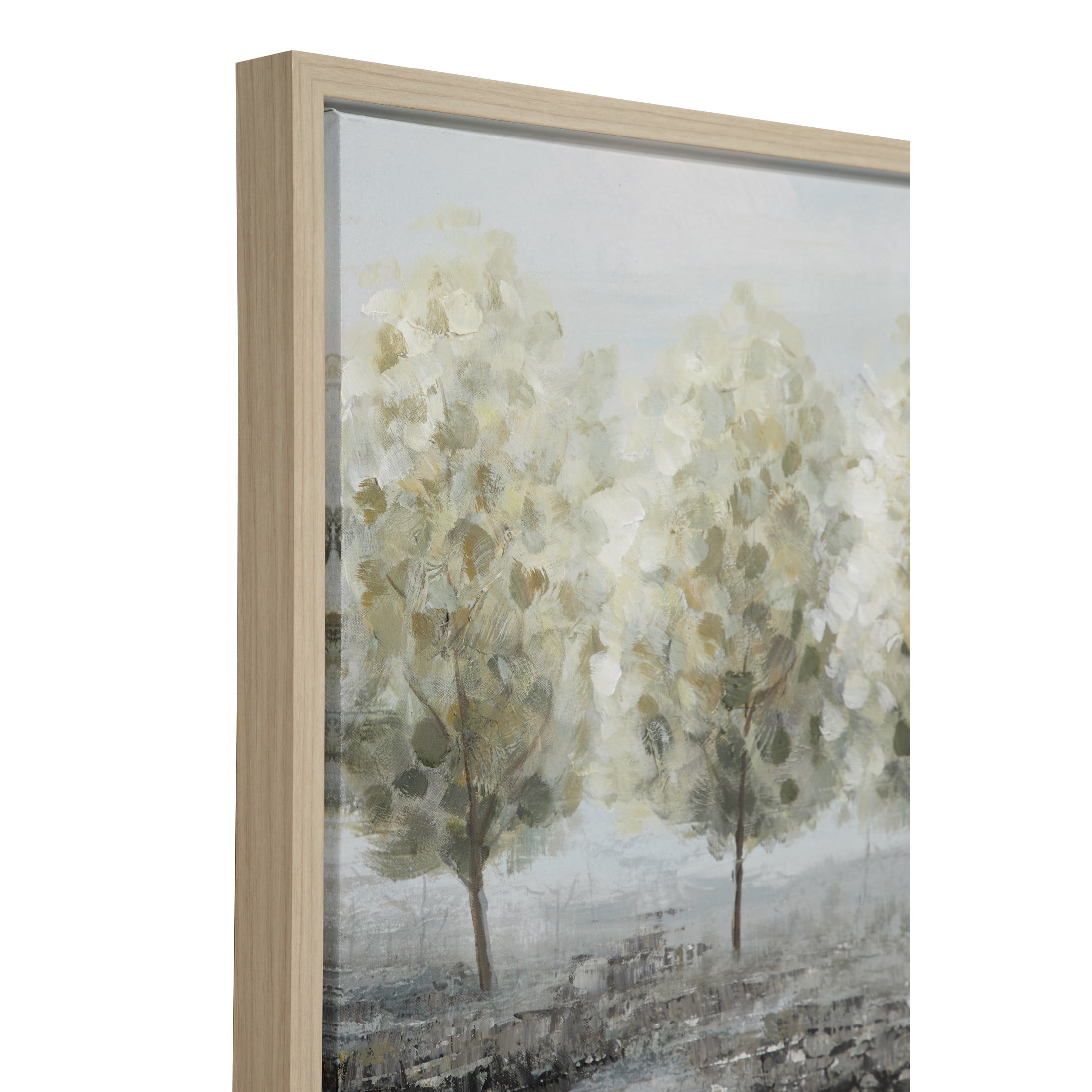 71" x 20" Tree Framed Wall Art with Tan Frame, by DecMode