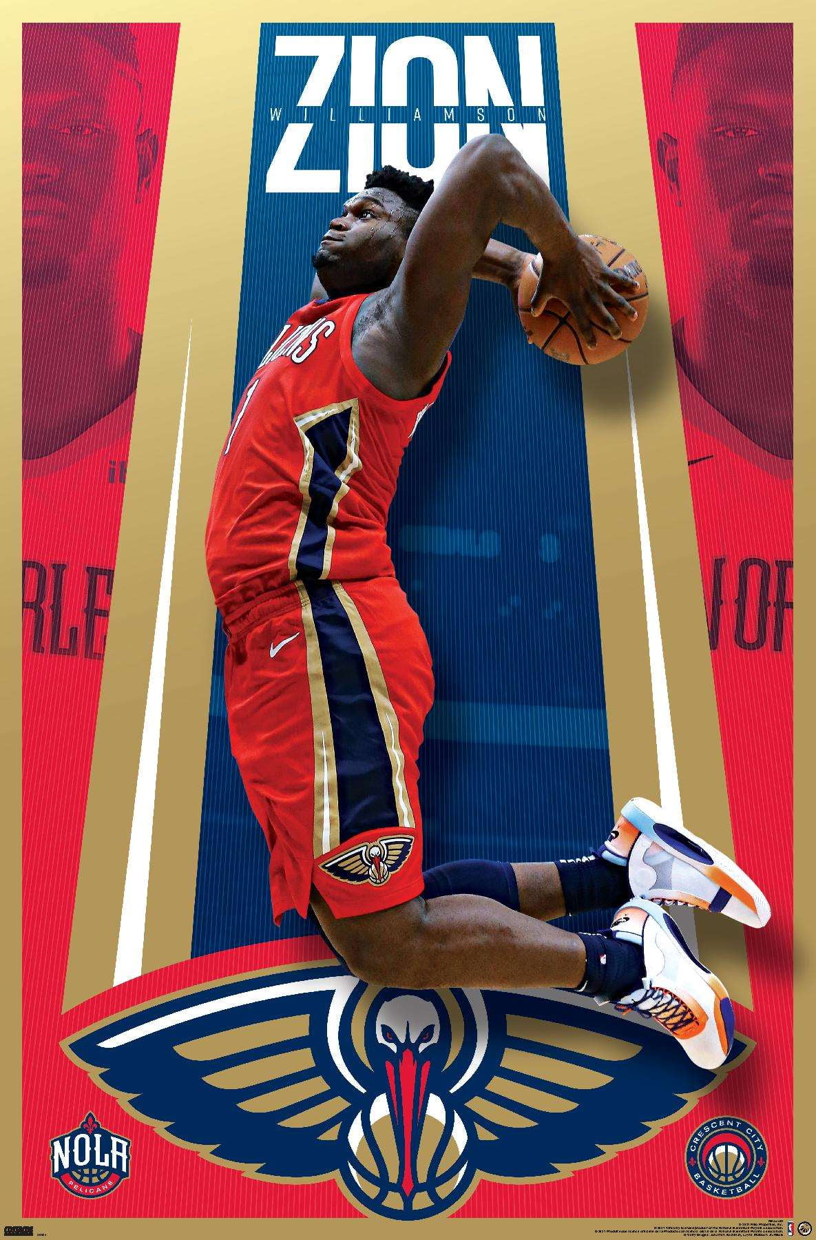 NBA New Orleans Pelicans Zion Williamson 20 Wall Palestine Ubuy