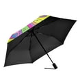 thumbnail image 2 of Brightly Colored Star Folding Umbrella UV50+ Waterproof Sun Protection Auto Open Close Compact Fiberglass Frame, 2 of 8
