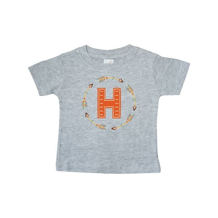 

Inktastic Letter H Tribal Arrow Monogram Gift Baby Boy or Baby Girl T-Shirt