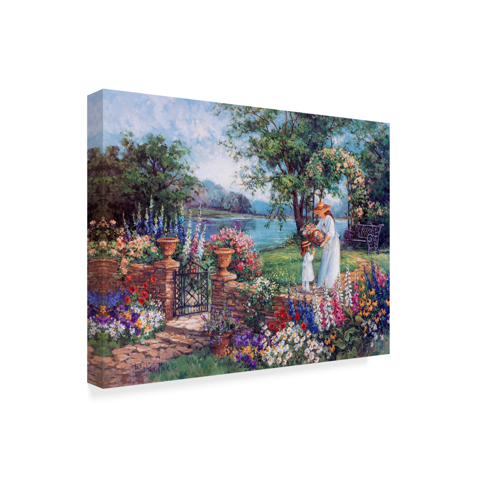 Trademark Fine Art 'Lakeside Morning' Canvas Art by Barbara Mock