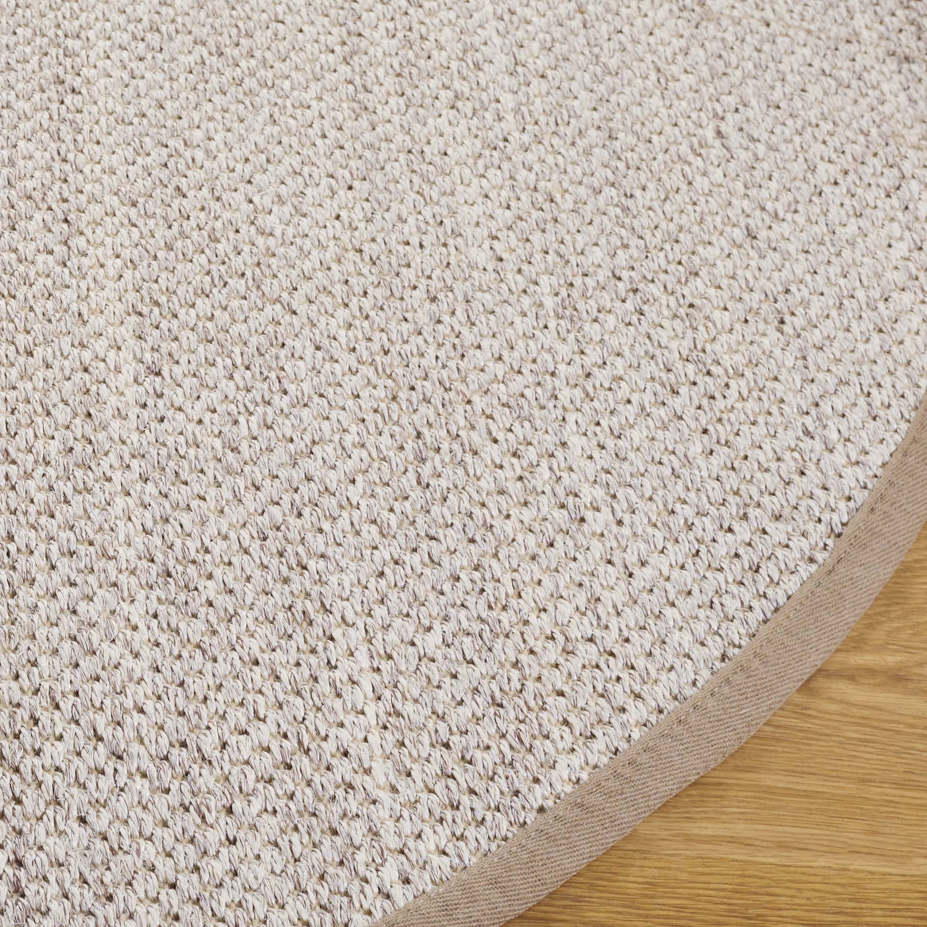 Safavieh Natural Fiber Kentigern Solid Area Rug, Marble/Linen, 3' x 5' Oval