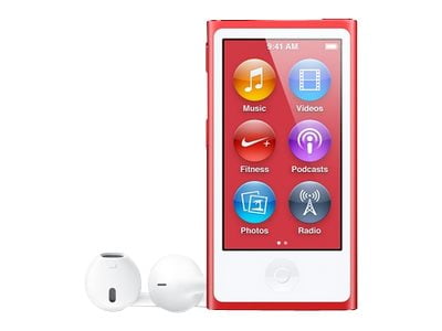 Apple iPod Nano 7th Generation 16GB Red, Used Very Good MD744LL/A