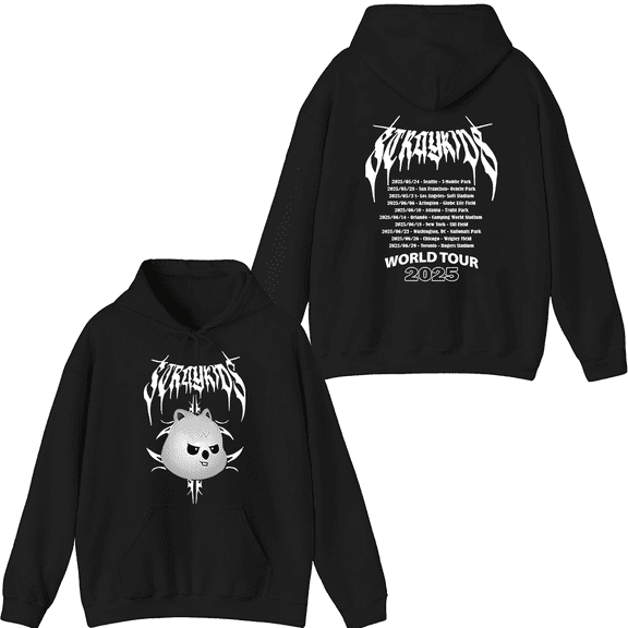 Stray Kids Merch 2025 World Tour Han Hoodie Fashion Unisex Men Women Long Sleeve Pullover Tops