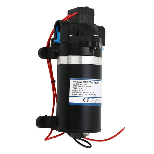 Bomba de refuerzo DV, bomba de refuerzo de presión de agua de diafragma de alta presión de 160 PSI, bomba de diafragma de rendimiento sólido