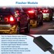 thumbnail image 5 of Controlador de luces estroboscópicas para automóviles Unique Bargains, módulo de destello LED a prueba de agua para automóvil/motocicleta 12V 12W luz de freno derecha universal negro 1 pieza, 5 of 6