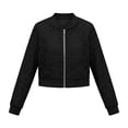 thumbnail image 5 of FRSASU Jackets for Women Summer Cropped Lace See Through Jacket Long Sleeve Zip Up Lightweight Fall Outwear Coats Black, 5 of 7