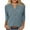 Light Blue, variant on FAIWAD Sweaters for Women 3/4 Sleeve Button V Neck Ribbed Knit Shirts Trendy Loose Going Out Tops