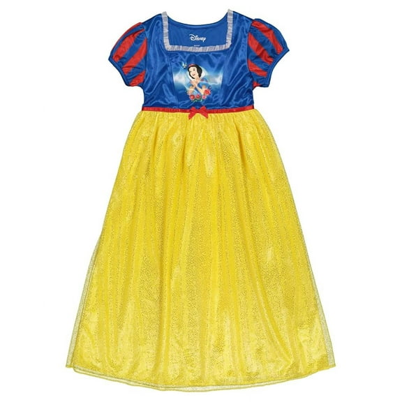 Camisón Disney Princess Fantasy para niñas, precioso vestido de color blanco como la nieve