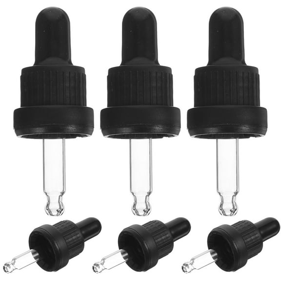 HEMOTON 6 Pcs Essential Oil Bottle Dropper Glass Dropper Dropper