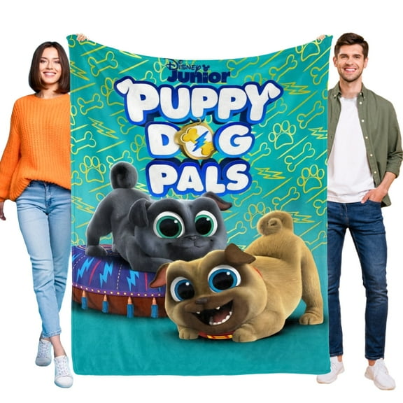 Throw Blanket for Puppy Dog Pals Bed Couch Soft Warm Flannel Blanket for Kids Boys Girls Gifts Home Decor 30x40 Inch