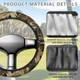 thumbnail image 4 of Jeiento Camo Golf Cart Steering Wheel Cover Oak Hunting Wood Golf Cart Steering Wheel Covers for Club Car Universal Fit Boat Steering Wheel Cover Golf Cart Accessories Protector, 4 of 7