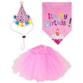 thumbnail image 2 of Dog Birthday Party Supplies, Dog Birthday Suit, Puppy Dog Pals Birthday Party Decorations, Dog Birthday Bandana Girl with Dog Birthday Hat Tutu Skirt, 2 of 6