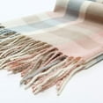 thumbnail image 2 of Holzlrgus Women's Long Plaid Blanket Chunky Oversized Winter/Fall Warm Scarf Big Tartan Scarves Wrap Shawl, 2 of 5
