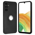 thumbnail image 2 of For Samsung Galaxy A56 Matte Case Ring Kickstand Soft TPU Phone Cover - Black, 2 of 5