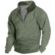 thumbnail image 1 of Men's Vintage High Neck Top Half Zip Sports Long Sleeve Sweater L, 1 of 3