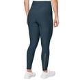 thumbnail image 4 of Mondetta Women's High Rise Side Pockets Mesh Cut Out Active Tight Moisture Wicking Leggings-Blue / XL, 4 of 4