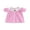Pink, variant on Rovasas Toddler Baby Girls Birthday Dresses Bubble Short Sleeve Plaid Dress