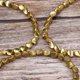 thumbnail image 2 of Pulsera de alambre con forma de pin, con texto tejido a mano, con cuentas de cobre, creativa, con borlas y cuerda para tirar, 2 of 5