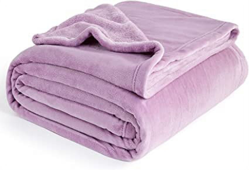 Sharvgun Fleece Blankets King Size Lilac Lavender Bed Blanket Soft
