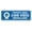 Blue, variant on Standard Property Under 24Hr Video Surveillance Sign (Black /Gold) - Small