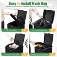 thumbnail image 5 of 30 Gallon Trash Can, Resin Outdoor Garbage Can with Lid, Waterproof Hideaway Patio Waste Bins for Outside Use (2 Pack, Gray), 5 of 8