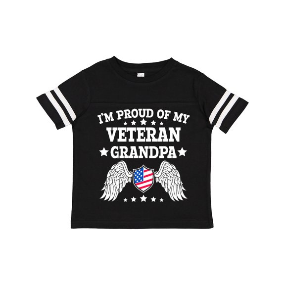 Inktastic I'm Proud of My Veteran Grandpa Boys or Girls Toddler T-Shirt