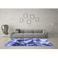 thumbnail image 3 of Ahgly Company Machine Washable Indoor Rectangle Abstract Blue Modern Area Rugs, 5' x 7', 3 of 4