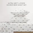 thumbnail image 3 of Noble Linens 3 Piece Holiday Microfiber Bed Sheet Set, Vintage Snowman, Twin, 3 of 13