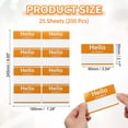 thumbnail image 2 of 200 Pcs Peel and Stick Badges, 9.65 x 7.28 Inches Identification Stick Badge Name Tags Stickers Easy-to-tear Strong Adhesion for Desk Bag Meetings Conferences Parties, Yellow, 2 of 6