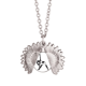 thumbnail image 1 of La chica del Yoga Estiramiento mantener la silueta Collar de girasol collar collar collar colgante, 1 of 3