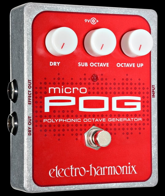 Electro Harmonix Micro POG Polyphonic Octave Generator Pedal with Power  Supply Part Number: MICRO POG