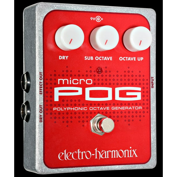 Electro Harmonix Micro POG Polyphonic Octave Generator Pedal with Power  Supply Part Number: MICRO POG