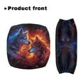 thumbnail image 2 of Jiueut Fire Wolf Rollator Seat Walker Seat and BackRest Cover for Seniors 2 Piece Washable Rollator Seat Cushion Back Bar Cover Set for Men Driving Aid Cover, 2 of 7