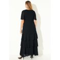 thumbnail image 2 of Catherines Women's Plus Size Tiered Chiffon Maxi Dress, 2 of 6