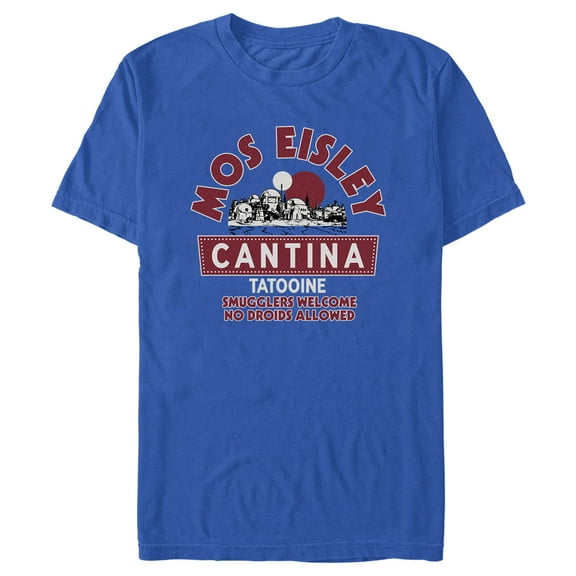 Men's Star Wars: A New Hope Mos Eisley Cantina Logo Graphic Tee Royal Blue 3X Large