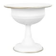 thumbnail image 1 of OUNONA Récipient Décoratif en Fer Fleur Blanc Rond Style Européen 1Ensemble, 1 of 6