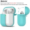 thumbnail image 3 of Case for Airpods, Airpod Case Cover for Apple Airpods 2&1 Charging Case, Takfox Cute Silicone Protective Accessories/Keychain/Pompom for Girls and Women, Mintgreen, 3 of 9
