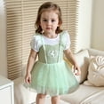 thumbnail image 3 of Bellafa Christmas Baby Princess Tutu Fancy Dress Infant Girl Tulle Romper Onesie Birthday Party Dresses with Headband 6-24M, 3 of 11