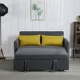 thumbnail image 3 of Convertible Sofa Bed Couch,Loveseat Sleeper and for Living Room, Twin Folding Couch Bed for Small Spaces, Modern Fold Out Couch Floor Gaming Sofa Bed ,Foldable Lazy Recliner Sofa for Living Room, Grey, 3 of 6