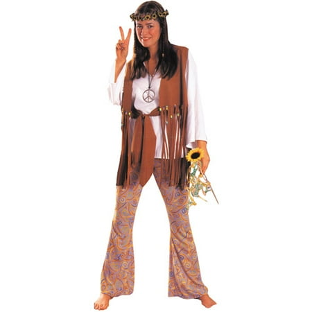 Hippie Love Child Adult Halloween Costume, Size: Women's - One Size