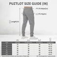 thumbnail image 5 of PUZTLOY Men's Sweatpants Joggers with Zipper Pockets Lightweight Elastic Waist Athletic Workout Gym Running Sweat Pants, 5 of 7