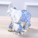 thumbnail image 2 of Estilo Europeo resina elefante estatuilla estatua animal escultura arte artesanía decoración del hogar, 2 of 8